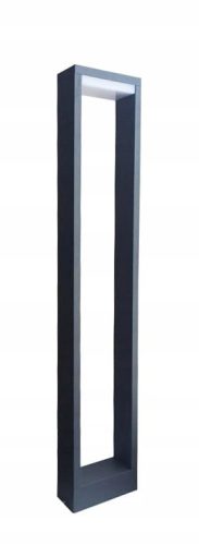  Rechteckiger Lichtmast Su-mit integrierter LED-Quelle, 80 cm, grau