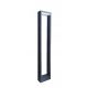  Rechteckiger Lichtmast Su-mit integrierter LED-Quelle, 80 cm, grau