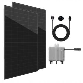   Kompletter Satz 820-W-Balkonkraftwerk mit Deye WIFI 800-W-Wechselrichter