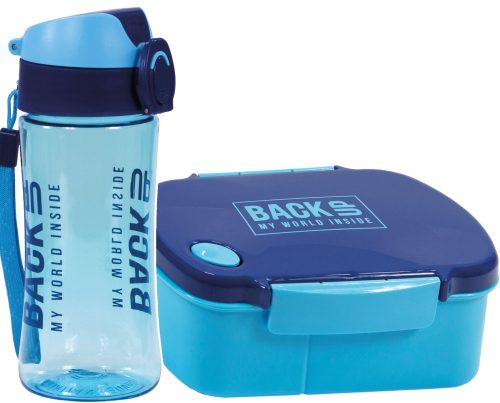  WASSERFLASCHE BackUP ungiftiges TRITAN 400 ml BPA-FREI blau