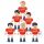 Fußballfiguren England Fußballmannschaft - Blöcke 6-tlg