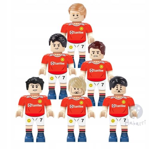  Fußballfiguren England Fußballmannschaft - Blöcke 6-tlg