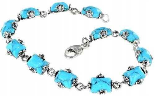  SCHÖNES SILBERNES KORALLENARMBAND, 925 SILBER