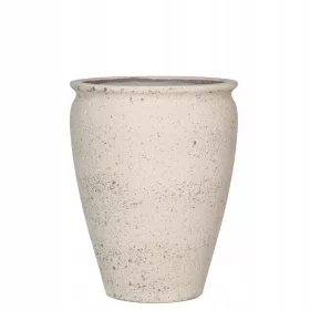  Töpfertöpfe 53 cm x 53 x 68 cm Stein Fiberglas weiß