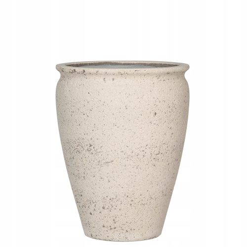  Töpfertöpfe 53 cm x 53 x 68 cm Stein Fiberglas weiß