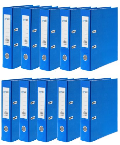  Blauer Ordner mit A4-Schiene – 75 mm