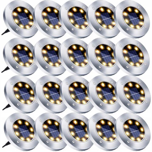  Briix eingebettete Solarlampe Silber 12,6 cm 20 Stk.