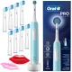  Oral-B Pro Series 1 rotierende elektrische Zahnbürste mit blauen Spitzen