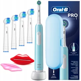    Oral-B Pro Series 1 Blau rotierende elektrische Zahnbürste mit Etui