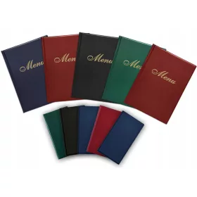   SET MIT 10 STÜCK COVER-MENÜKARTE A4 GRATIS 5 STÜCK KELLNER-ZAHLER