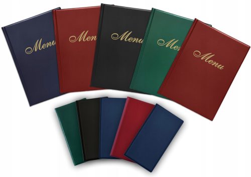 SET MIT 10 STÜCK COVER-MENÜKARTE A4 GRATIS 5 STÜCK KELLNER-ZAHLER