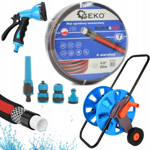  Geko G73692 Gartenschlauch 1/2" 20m + 3 weitere Produkte