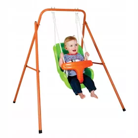  Babyschaukel aus Metall mit Eimergestell