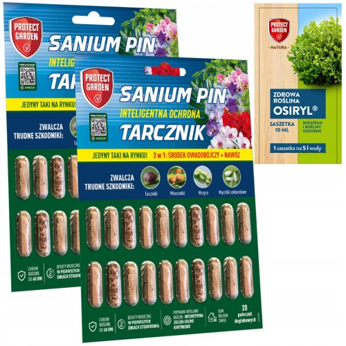  2× Protect Garden Sanium Pin Insektizidtabletten 20 Stk. + Protect Garden Mehrkomponenten-Flüssigdünger 0,02 kg