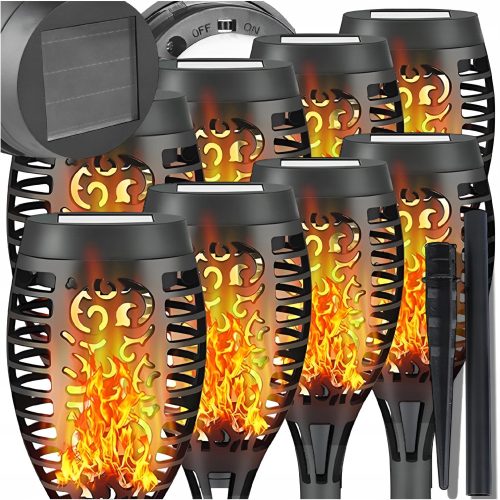  Anhänger Solarleuchte Care Life schwarz 52 cm 8 Stk.