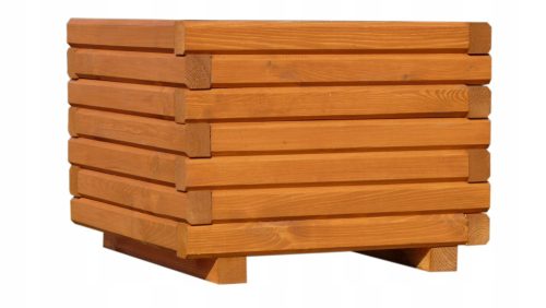  Art Studio Blumentopf 50 cm x 50 x 35 cm, Holz, Braun- und Beigetöne