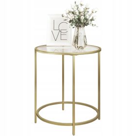  Songmics LGT20G runder Tisch 50 x 50 x 55 cm gold