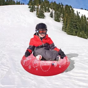    94 cm aufblasbare PVC-Schneeschläuche, verdickter Winterschneeschlitten