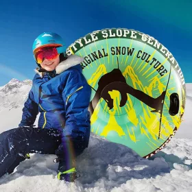    maßgefertigter Skischlitten, aufblasbare Snow Racer-Ski, langlebiger Schlitten