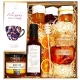  KORB-GESCHENKSET GESCHENKTEE HONIGMARMELADE ZITRONEN SIRUP
