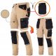 ARBEITSHOSE 2 IN 1 ZEUS KHAKI RIP STOP CARGOHOSE 46