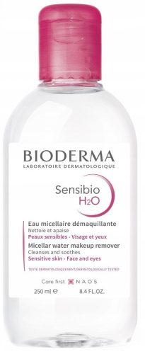 BIODERMA SENSIBIO H2O: Sanfte Mizellenwasser für sensible und normale Haut, 250 ml
