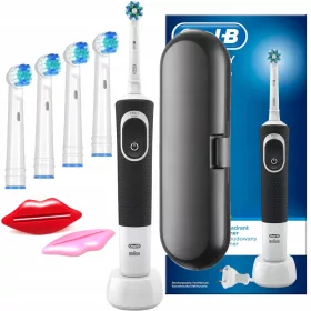    Oral-B D100 Vitality Cross Action Elektrische Zahnbürste schwarz + 3 weitere Produkte