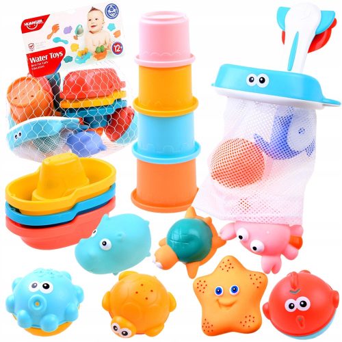  GROSSES SET BADESPIELZEUG MIT NETZ
