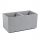  Lamela-Blumentopf 78 cm x 39 x 39 cm, Kunststoff in den Farben Grau und Silber