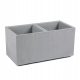  Lamela-Blumentopf 78 cm x 39 x 39 cm, Kunststoff in den Farben Grau und Silber