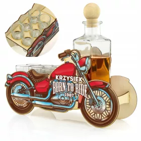    MOTOR Barkaraffe GEBURTSTAG GESCHENK 30 40 50 FÜR EINEN MANN