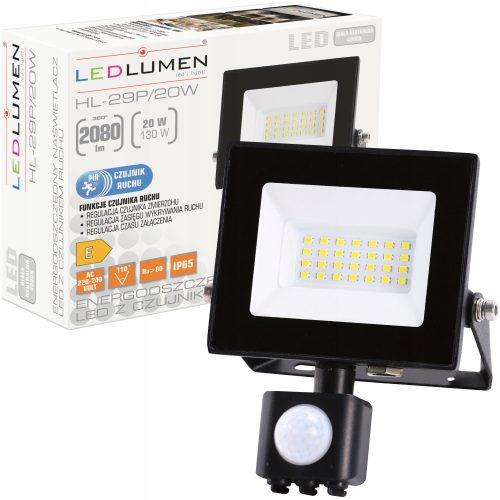  Neutralweißes Halogen 2080 lm 20 W mit Bewegungs- und Dämmerungssensor