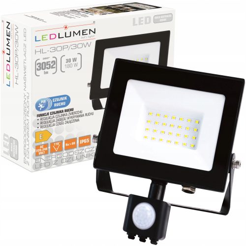  Neutralweißes Halogen 3052 lm 30 W mit Bewegungs- und Dämmerungssensor