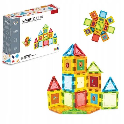  MAGNETISCHE 3D-BAUSTEINE 46 ELEMENTE. GROSS