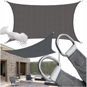  Gartensegel 500 x 700 cm, Kunststoff