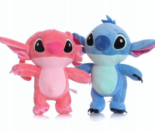  SET 2x STICH+ ENGEL KUSCHELPLÜSCH SPIELZEUG BEDDY BÄR FIGUR 25cm