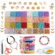  PERLEN-SET ZUR HERSTELLUNG VON SCHMUCK, ARMBÄNDERN, BUCHSTABEN, ANHÄNGER