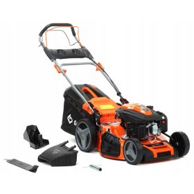    GATEC Benzin-Rasenmäher mit Korb, 224 cm³ Fassungsvermögen. Korb 75 l, Schnittbreite 53 cm