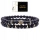  DAMEN-STEINARMBAND 2in1 ONYX-SET