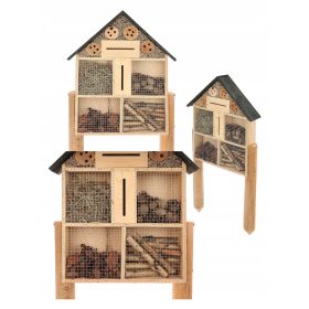  Nützlingshaus, Rote Mauerbienen, Schilffüllung, H 99 cm