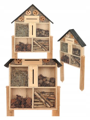  Nützlingshaus, Rote Mauerbienen, Schilffüllung, H 99 cm