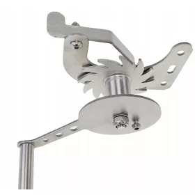  Grillrolle Edelstahlkurbel Bronzelager hoch INOX