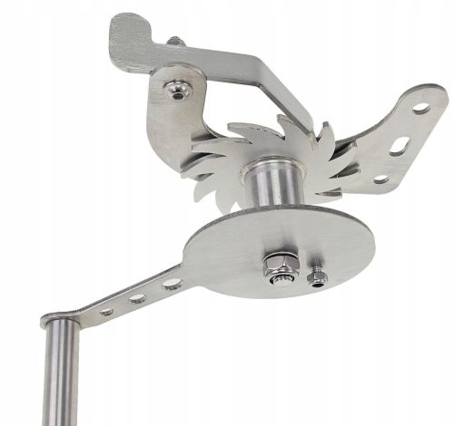  Grillrolle Edelstahlkurbel Bronzelager hoch INOX