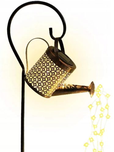  Dekorative Garten-Solarlampe, LED-Gießkanne