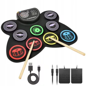    TRAGBARES ELEKTRONISCHES SCHLAGZEUG FÜR ERWACHSENE UND KINDER