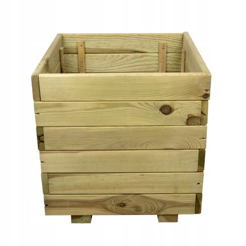  Poldrew-Blumentopf 40 cm x 40 x 38 cm, Holz, Grüntöne