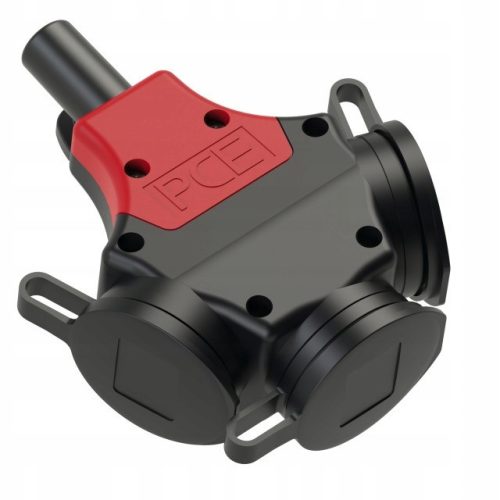 PCE 24311-SW geerdeter Splitter, schwarz