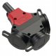 PCE 24311-SW geerdeter Splitter, schwarz