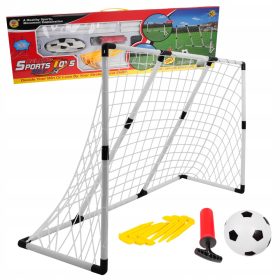 GROSSE 2-in-1-FUSSBALLSET-TORBALLPUMPE
