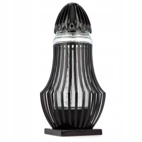  Künstlerische Kerze, durchbrochen, schwarz, 40 cm